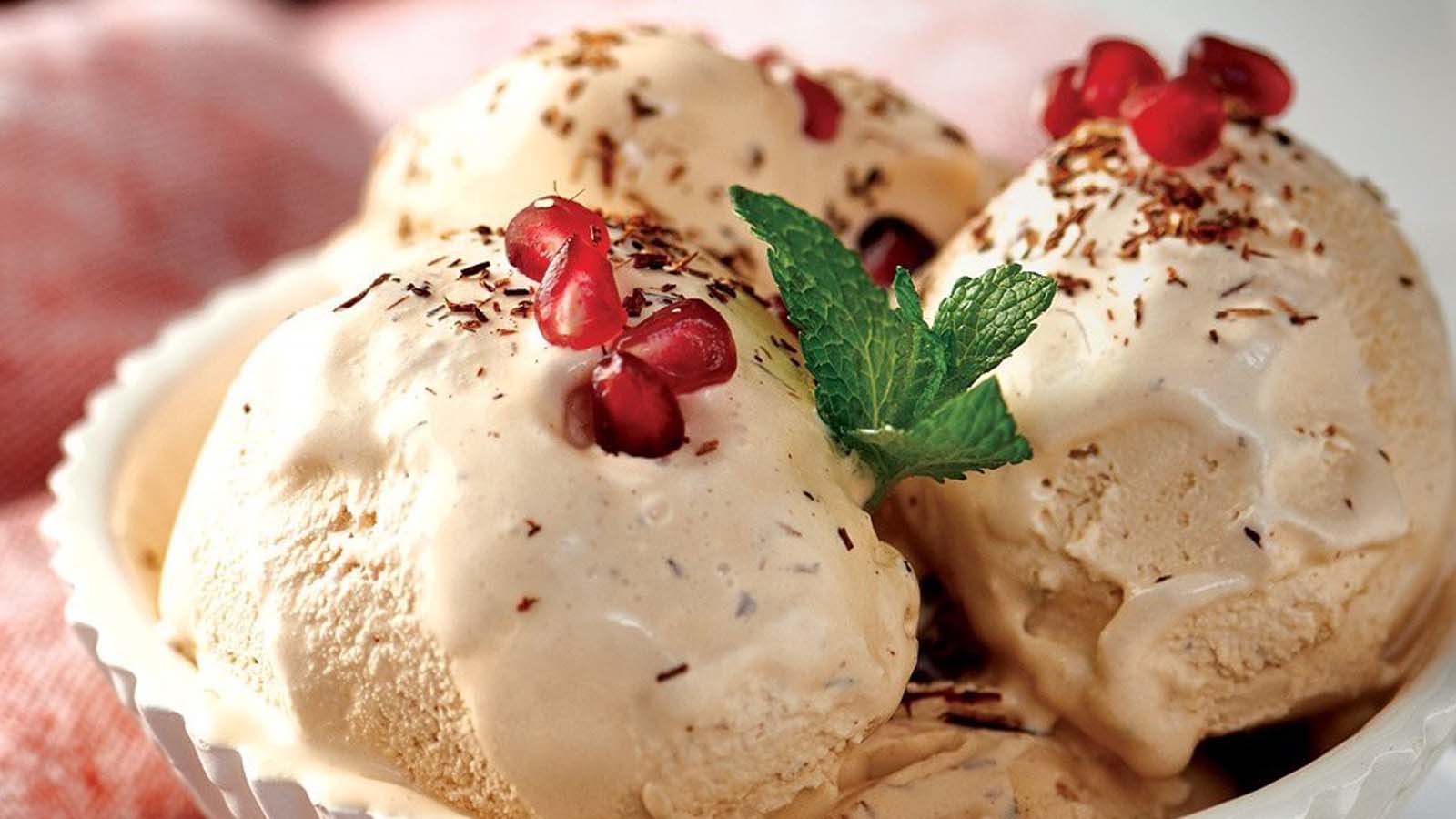 A refreshing scoop of South African Rooibos tea and tangy lemon sorbet.
