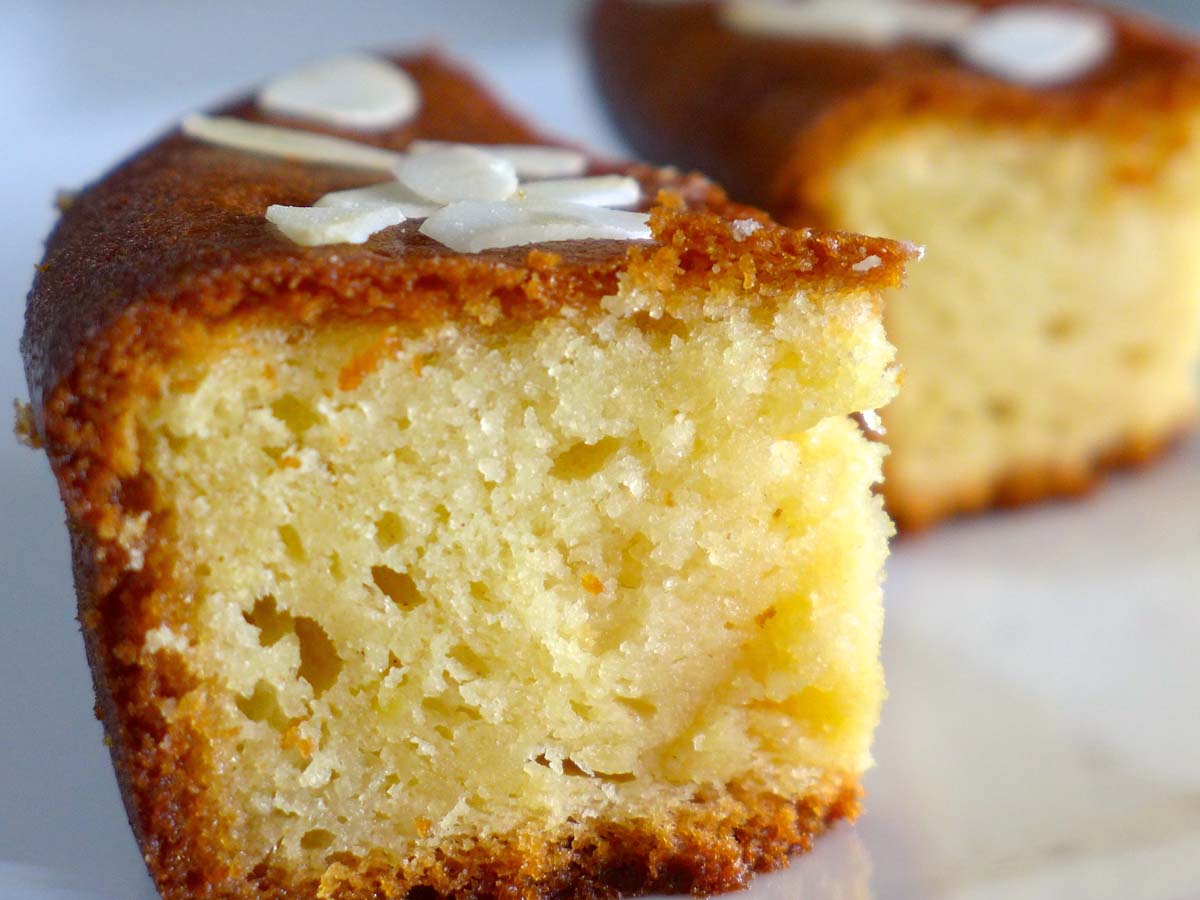 A sweet baked Greek coconut tart with a golden, aromatic coconut filling.