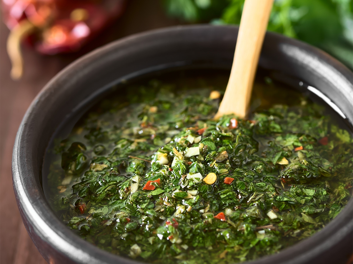 A fresh green capsicum bell pepper salsa condiment mix perfect for braai barbecue meats.
